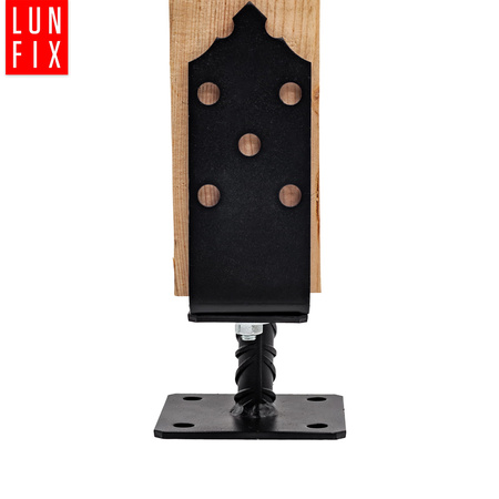 Podstawa słupa regulowana odzdobna 120-200mm z podstawką