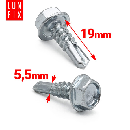 Uniw. przelotka słupek 5,5x19 ocynk 100kpl (1op)