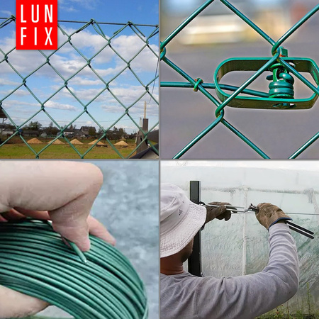 Drut ocynk PCV d/3,1 mm 1kg ~35m zielony (1kg)