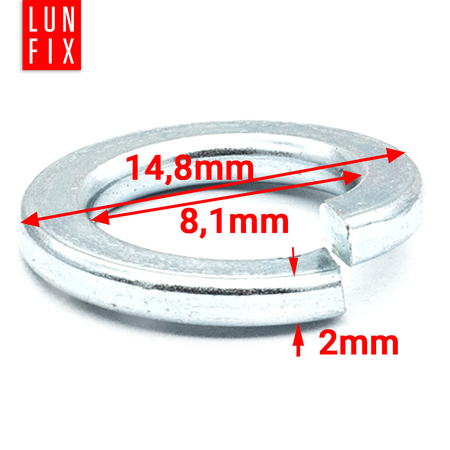 Podkładka sprężysta M8 ocynkowana DIN127 20szt.