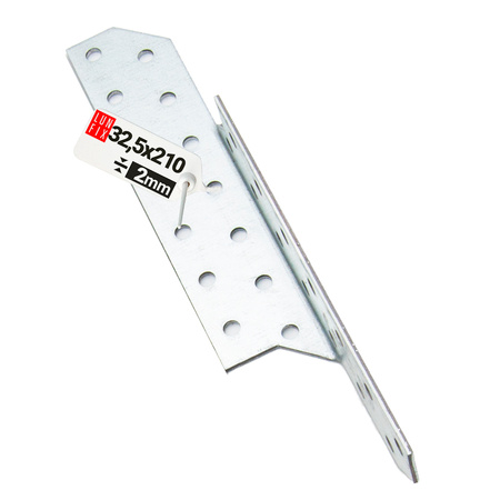 Łącznik krokwiowy LK4 ciesielski 210x32,5 mm PRAWY 1szt.