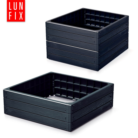 Grzadka wysoka - 75x75x25 - Base Woody - antracyt