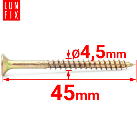 Wkret 007 hartow. zn zolty 4,5x045 (300)