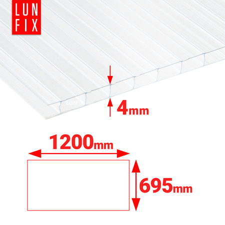 Poliwęglan komor 4,0*695x1200mm (1szt.)