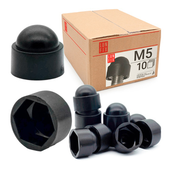 Maskownica nakrętki czarna M05/CZ (10 szt)