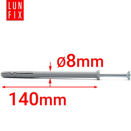 Kołki STOŻ szybkiego montażu 08x140 (100szt) (1op)