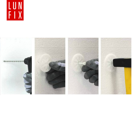 Kołki do styropianu 260 mm z trzpieniem 100szt.