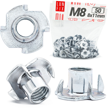 Nakrętka kłowa M08 (8x11mm) ocynk (50 szt.)