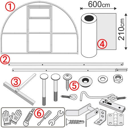 Konstr. stal. LUN FIX 6.0 3x10m 20x20mm 6mm