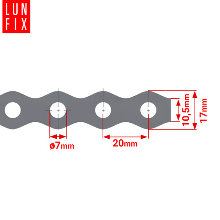 Taśma montażowa 17x0,7 TM17 opak. 25mb