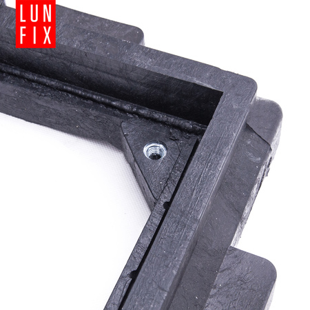 Właz do studni, klapa, pokrywa, studzienka, do szamba, 60x60 cm, Czarny 1,5t