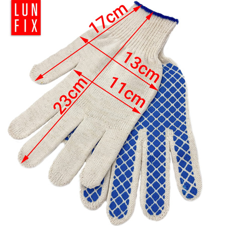 Rękawice bawelniane wzor "szachy" 677137 (1szt.)