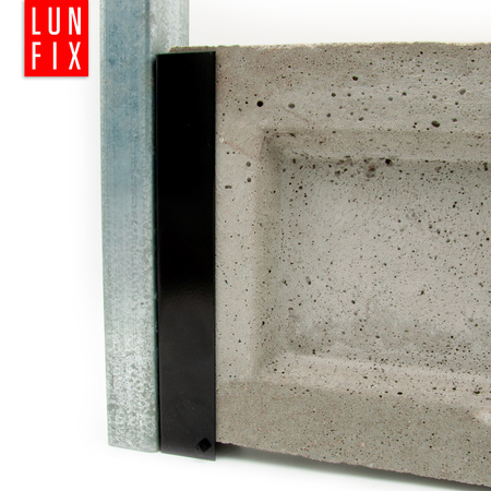 Mocowanie do podmurówki 55x250 czarny (1szt.)