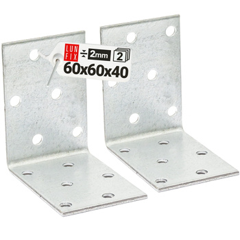KM7 kątownik montażowy 60x60x40x2,0 2szt