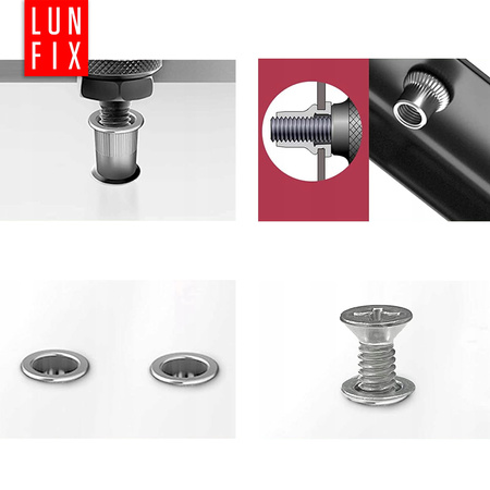 Nitonakrętki M6 walcowe stalowe 50szt.