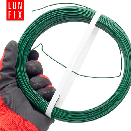 Drut ocynk PCV d/1,7 mm 100m zielony (1rol.)