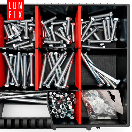 Zestaw śrub, nakręt, podk. M8 (420el.) (1op.)