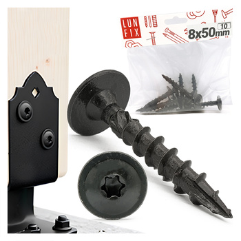 Wkret talerz do slupa 8x50 CZARNY ogn (10szt.)