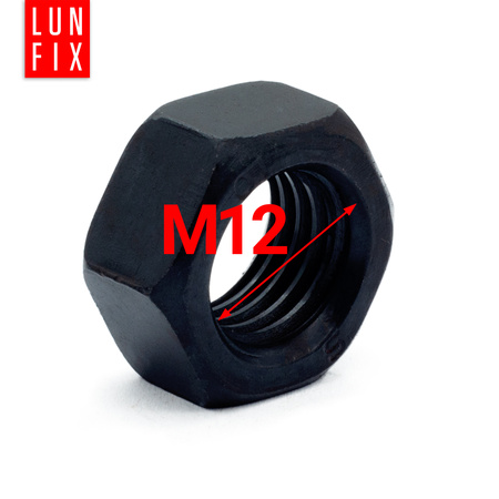 Nakrętka sześciokątna M12 DIN 934 klasa 10 czarna 5kg