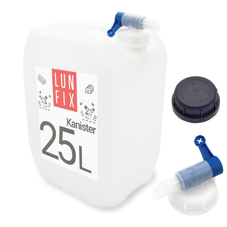 Kanister 25l + KRAN nakrętka (1kpl.)