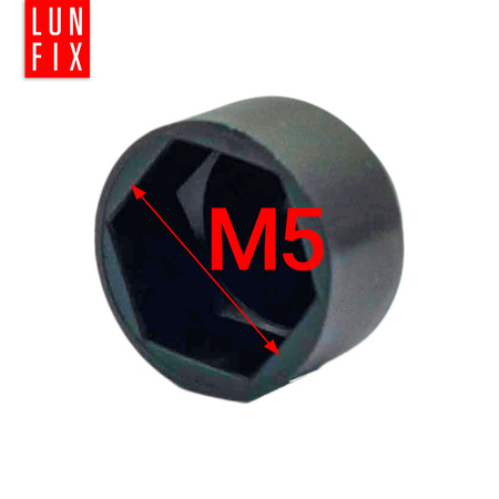 Maskownica nakrętki czarna M05/CZ (500 szt)