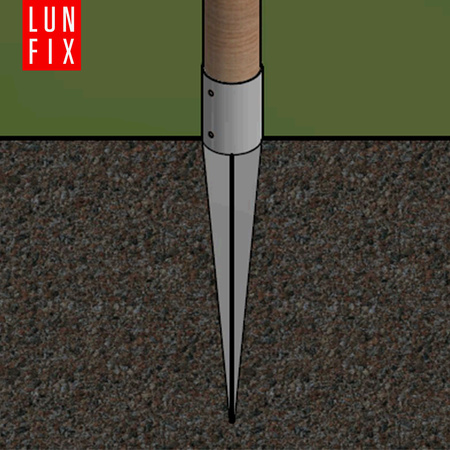 Podstawa słupa wbijana okrągła 100mm (1szt.)