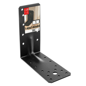 Kątownik z przetłoczeniem czarny 140x140x65x2 1szt.