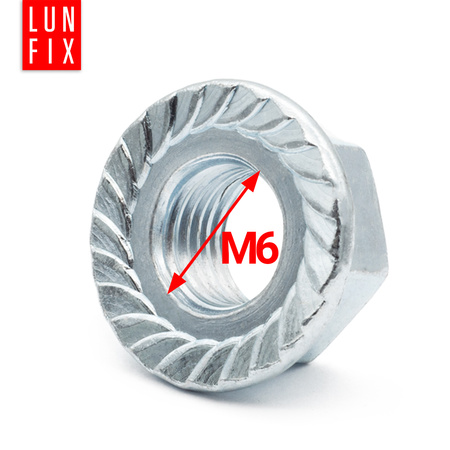 Nakrętka kołnierzowa DIN6923 M06 ocynk (1kg)