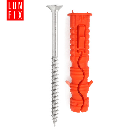 Kołki rozporowe 10x50 mm z wkrętem z łbem stożkowym 5x70 mm 100szt.