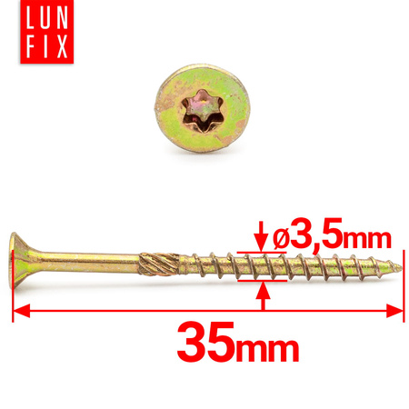 Wkret cies stozk 3,5x035, T10, 500szt