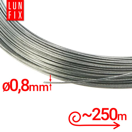 Drut ocynk (miekki) d/0,8 mm (1kg)