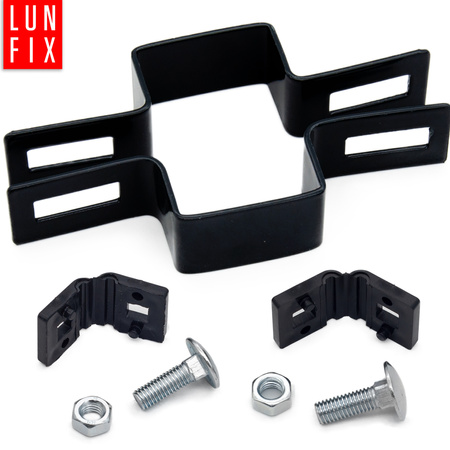 Obejma pośrednia 40x60 mm czarna komplet