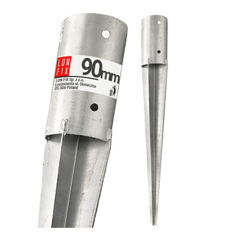 Podstawa słupa wbijana okrągła 90mm 1szt.