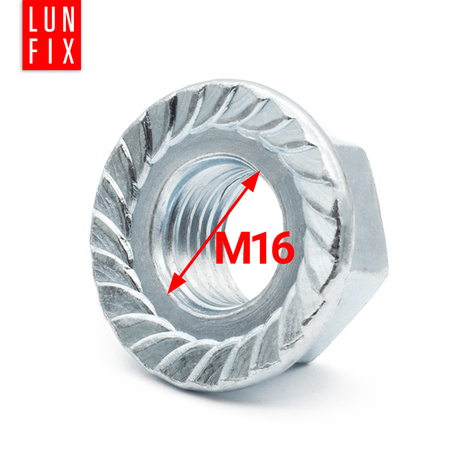 Nakrętka kołnierzowa M16 DIN6923 ocynkowana 1kg