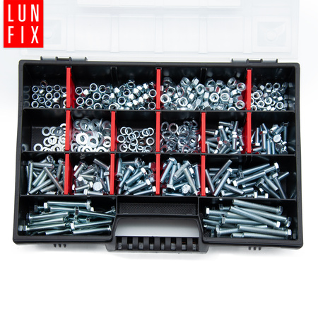 Zestaw śrub, nakrętek, podładek M5, M6 (540szt.)