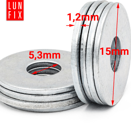 Podkładka okragla Pow ZN DIN9021 M05 (1kg)