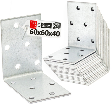 KM7 katownik montazowy 60x60x40x2,0 20szt (1op)