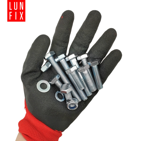 Śruby nakrętki podkładki 390szt. zestaw M10 ocynk