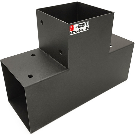 Łącznik belki kwadratowy T 122x226x326x2 (1szt.)