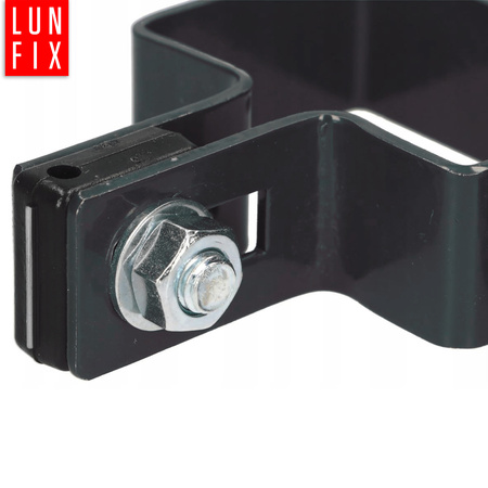 Obejma narożna 40x60 mm grafitowa komplet