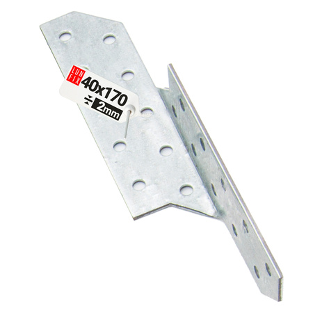 Łącznik krokwiowy LK2 ciesielski 170x40 mm PRAWY 1szt.