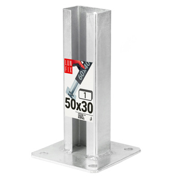 Podstawa słupka ogrodzeniowego profilowa 60x40 mm