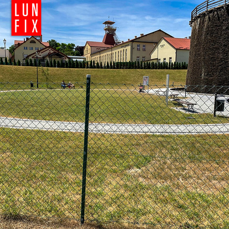 Siatka pleciona zielona 200cm oczko 50x50mm fi 2,5mm powlekana PVC 25mb