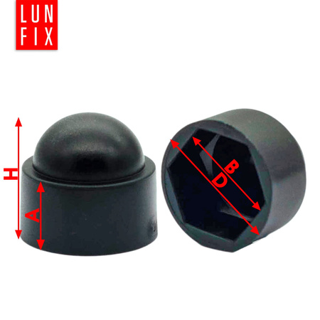 Maskownica nakrętki czarna M10/CZ (o- 100 szt