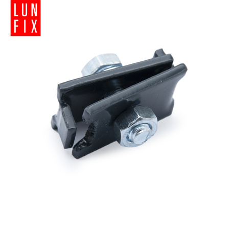 Złączka typu L 6x20 mm zapinka klips do paneli grafit NSO6 10szt.