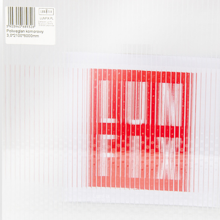 Poliwęglan komor 4,0*2100*6000=>1050x2000 (1szt.)