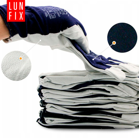 Rękawice skórzane kozia skóra 10-XL (12 szt) (1op)