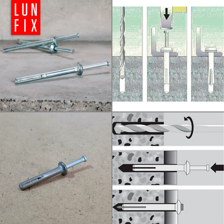 Kołek szybki montaż wbij. 6x65 (100szt) (1op)