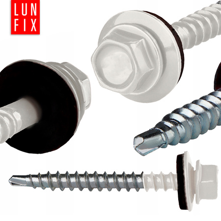 Wkręty farmerskie 4,8x35 samowiercące farmery biały ciepły 250szt.