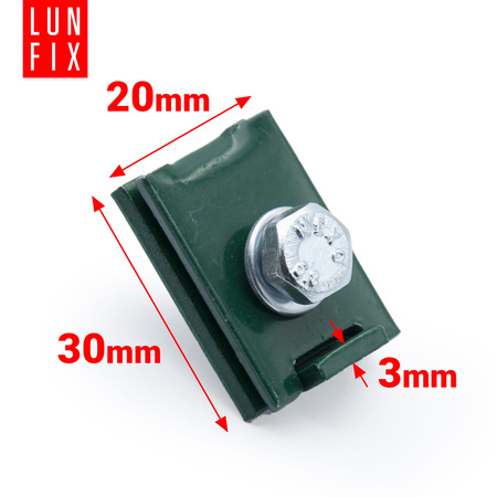 Złączka typu "L" zielony 6X20 mm, NSO6 (1szt.)